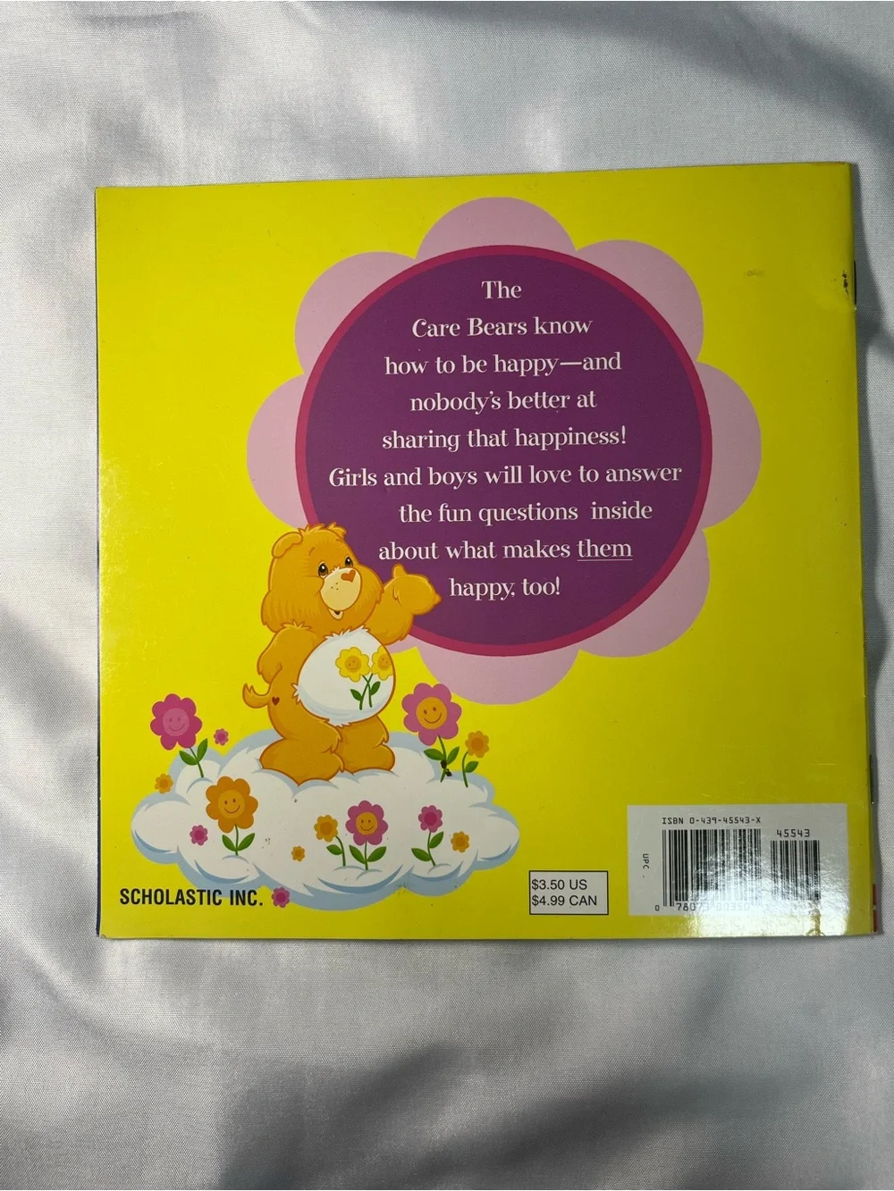 Vintage 2002 Care Bears‎ What Makes You Happy? Scholastic Paperback Book